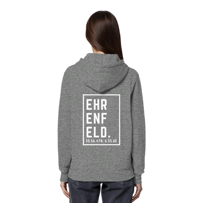 Ehrenfeld Koordinaten (großer Druck auf dem Rücken) - Organic Hoodie