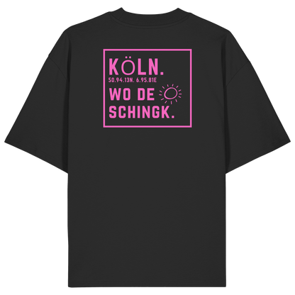 Wo de Sonn schingk - Köln Druck Rücken - Organic Oversize Shirt