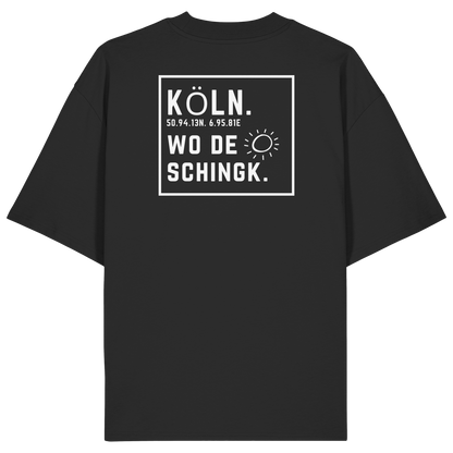 Wo de Sonn schingk - Köln Druck Rücken  - Organic Oversize Shirt
