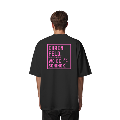 Wo de Sonn schingk - Ehrenfeld Druck Rücken  - Organic Oversize Shirt