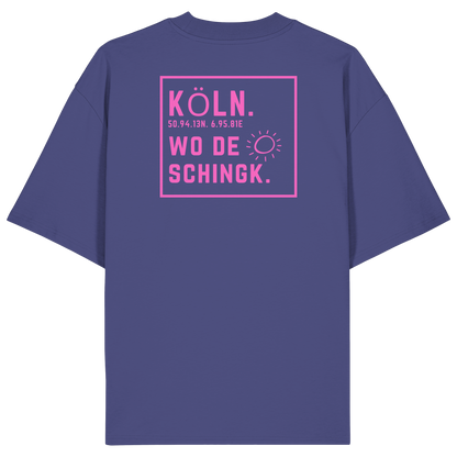 Wo de Sonn schingk - Köln Druck Rücken - Organic Oversize Shirt