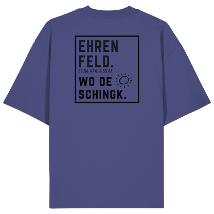 Wo de Sonn schingk - Ehrenfeld Druck Rücken - Organic Oversize Shirt