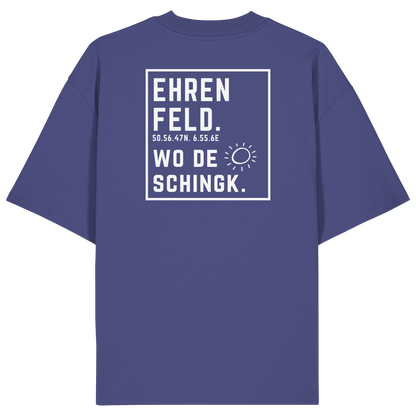 Wo de Sonn schingk - Ehrenfeld Druck Rücken  - Organic Oversize Shirt