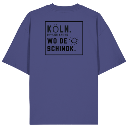 Wo de Sonn schingk - Köln Druck Rücken  - Organic Oversize Shirt