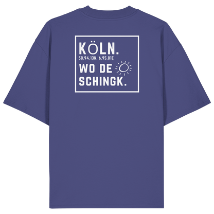 Wo de Sonn schingk - Köln Druck Rücken  - Organic Oversize Shirt