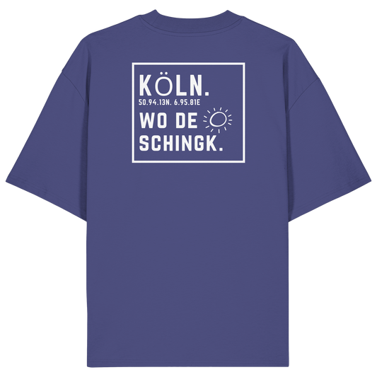 Wo de Sonn schingk - Köln Druck Rücken  - Organic Oversize Shirt