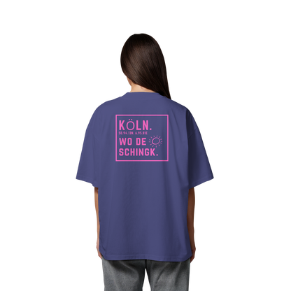 Wo de Sonn schingk - Köln Druck Rücken - Organic Oversize Shirt
