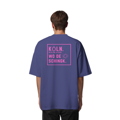 Wo de Sonn schingk - Köln Druck Rücken - Organic Oversize Shirt