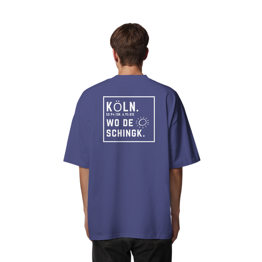 Wo de Sonn schingk - Köln Druck Rücken  - Organic Oversize Shirt
