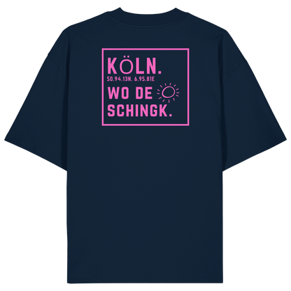 Wo de Sonn schingk - Köln Druck Rücken - Organic Oversize Shirt