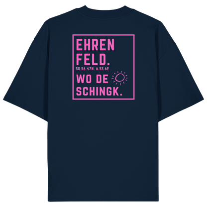 Wo de Sonn schingk - Ehrenfeld Druck Rücken  - Organic Oversize Shirt