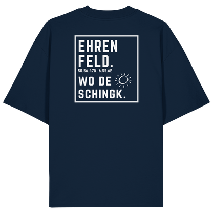 Wo de Sonn schingk - Ehrenfeld Druck Rücken  - Organic Oversize Shirt