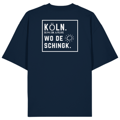 Wo de Sonn schingk - Köln Druck Rücken  - Organic Oversize Shirt