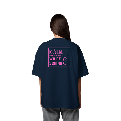 Wo de Sonn schingk - Köln Druck Rücken - Organic Oversize Shirt
