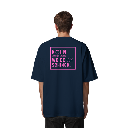 Wo de Sonn schingk - Köln Druck Rücken - Organic Oversize Shirt