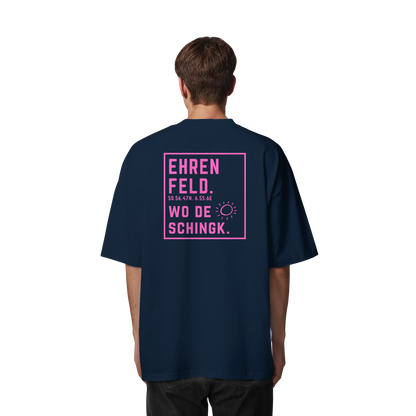 Wo de Sonn schingk - Ehrenfeld Druck Rücken  - Organic Oversize Shirt
