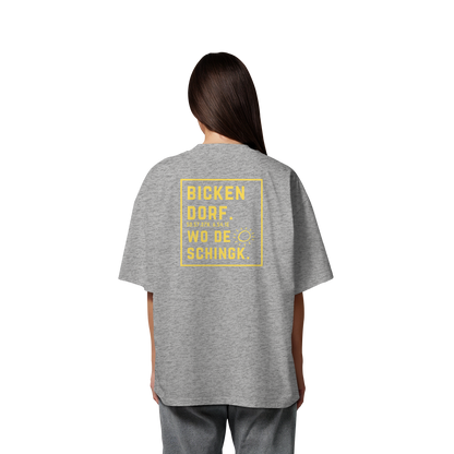 Wo de Sonn schingk - Bickendorf Druck Rücken - Organic Oversize Shirt