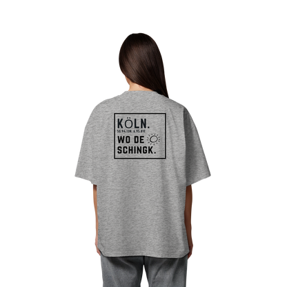 Wo de Sonn schingk - Köln Druck Rücken  - Organic Oversize Shirt
