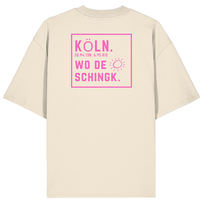 Wo de Sonn schingk - Köln Druck Rücken - Organic Oversize Shirt