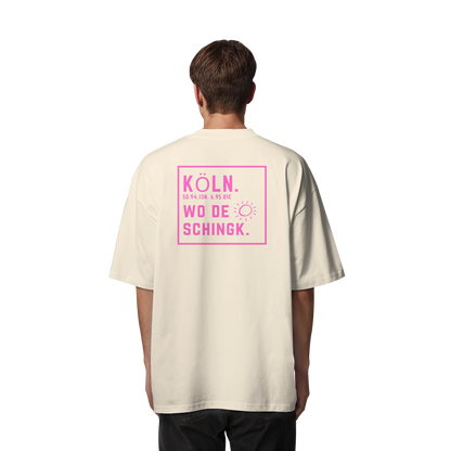 Wo de Sonn schingk - Köln Druck Rücken - Organic Oversize Shirt
