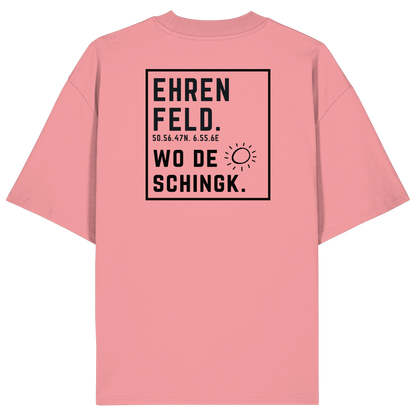 Wo de Sonn schingk - Ehrenfeld Druck Rücken - Organic Oversize Shirt