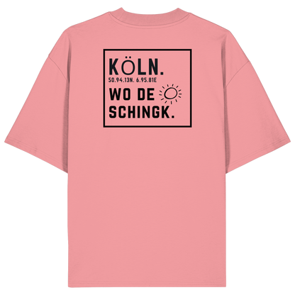 Wo de Sonn schingk - Köln Druck Rücken  - Organic Oversize Shirt