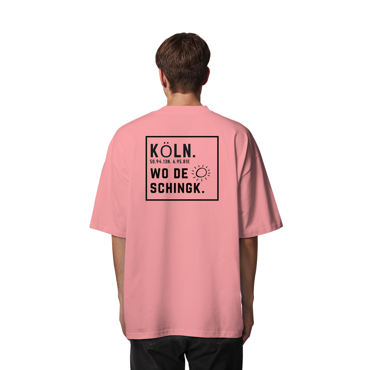 Wo de Sonn schingk - Köln Druck Rücken  - Organic Oversize Shirt