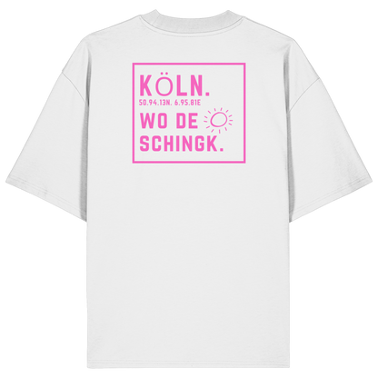Wo de Sonn schingk - Köln Druck Rücken - Organic Oversize Shirt