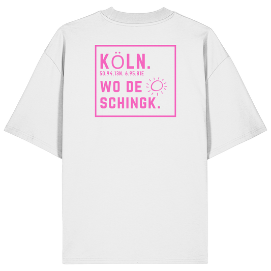 Wo de Sonn schingk - Köln Druck Rücken - Organic Oversize Shirt