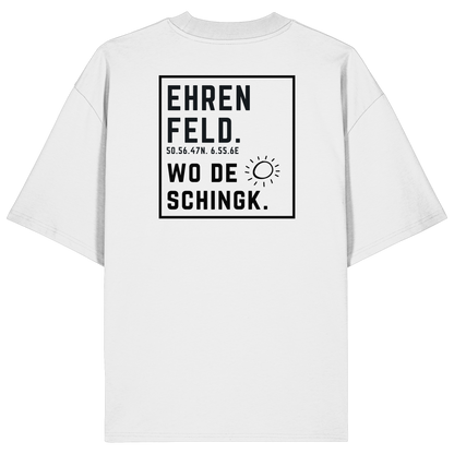 Wo de Sonn schingk - Ehrenfeld Druck Rücken - Organic Oversize Shirt