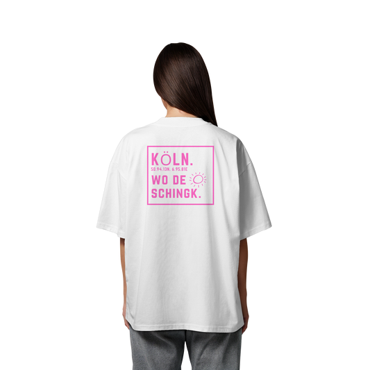 Wo de Sonn schingk - Köln Druck Rücken - Organic Oversize Shirt