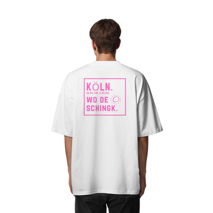 Wo de Sonn schingk - Köln Druck Rücken - Organic Oversize Shirt