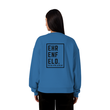 Ehrenfeld Koordinaten (großer Druck auf dem Rücken) - Organic Oversize Sweatshirt
