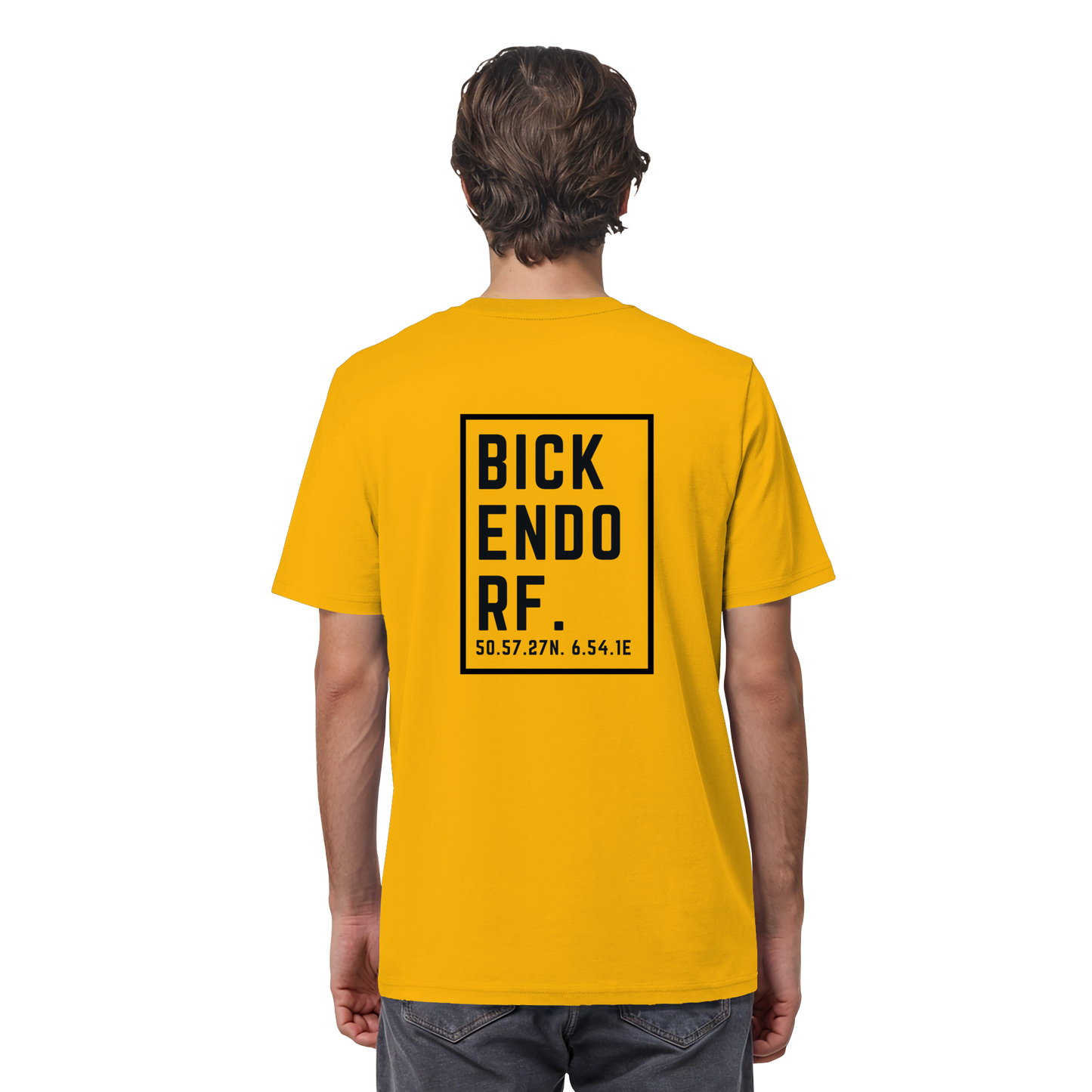 Bickendorf Koordinaten (großer Druck auf dem Rücken) - Organic Shirt