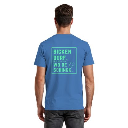 Wo de Sonn schingk - Bickendorf Druck Rücken - Premium Classic T-Shirt