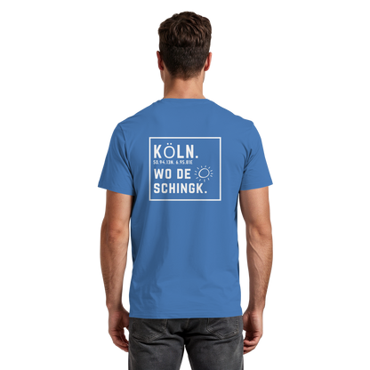 Wo de Sonn schingk - Köln Druck Rücken  - Premium Classic T-Shirt