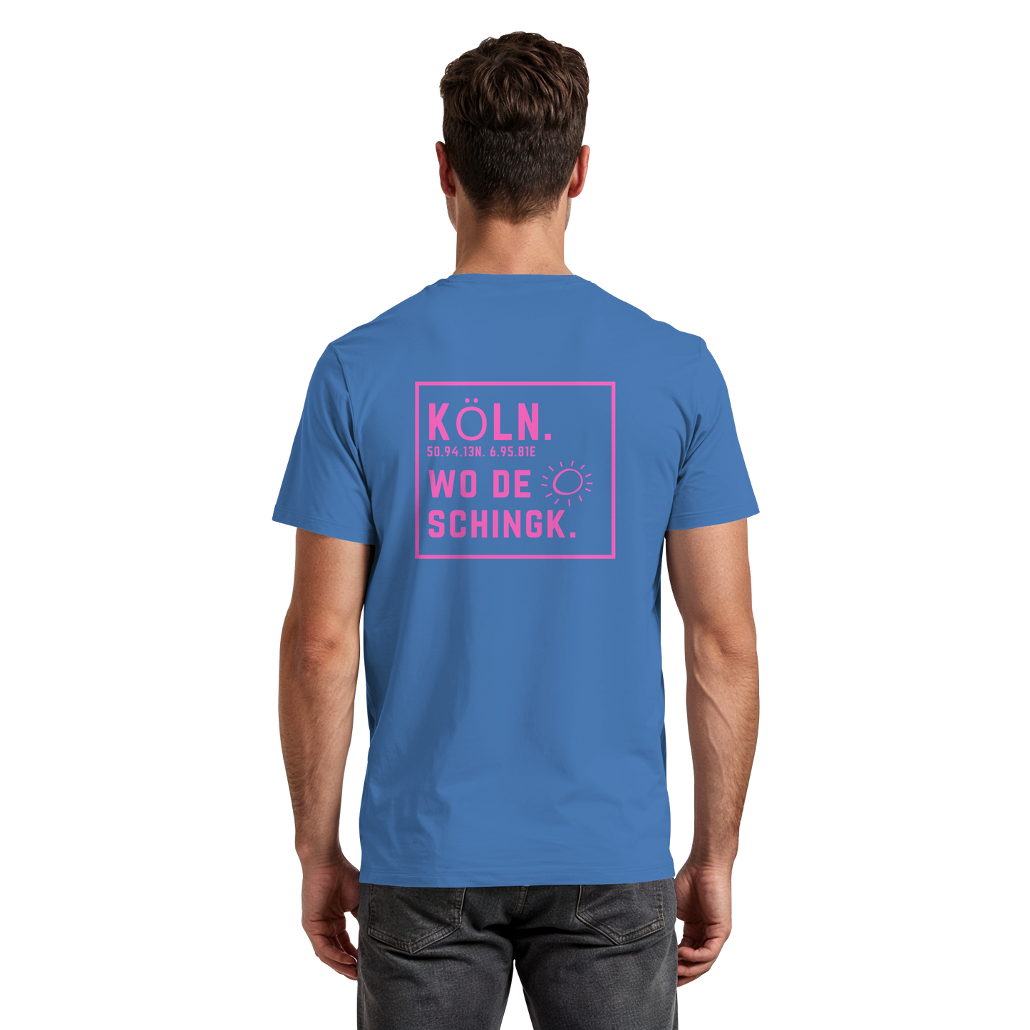 Wo de Sonn schingk - Köln Druck Rücken - Premium Classic T-Shirt