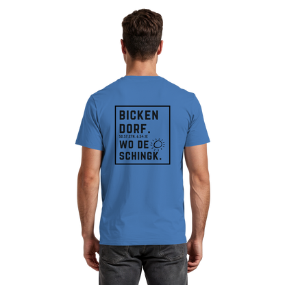 Wo de Sonn schingk - Bickendorf Druck Rücken - Premium Classic T-Shirt