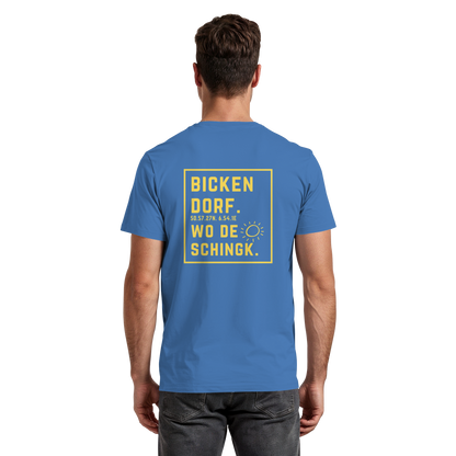 Wo de Sonn schingk - Bickendorf Druck Rücken - Premium Classic T-Shirt
