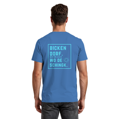 Wo de Sonn schingk - Bickendorf Druck Rücken - Premium Classic T-Shirt