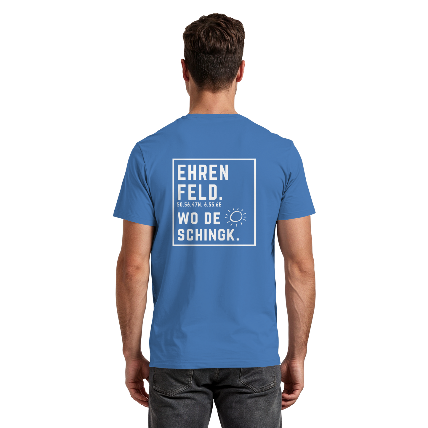 Wo de Sonn schingk - Ehrenfeld Druck Rücken  - Premium Classic T-Shirt