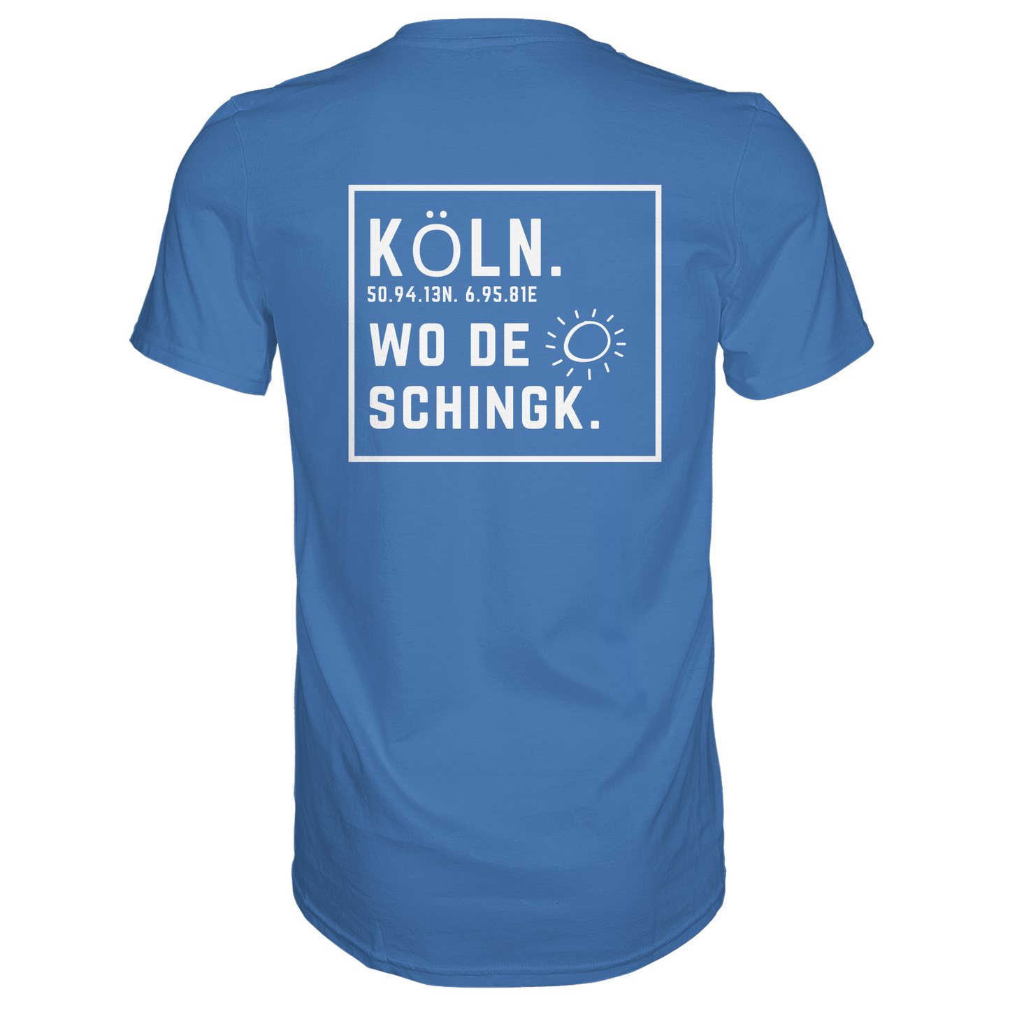 Wo de Sonn schingk - Köln Druck Rücken  - Premium Classic T-Shirt