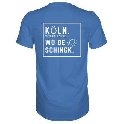 Wo de Sonn schingk - Köln Druck Rücken  - Premium Classic T-Shirt