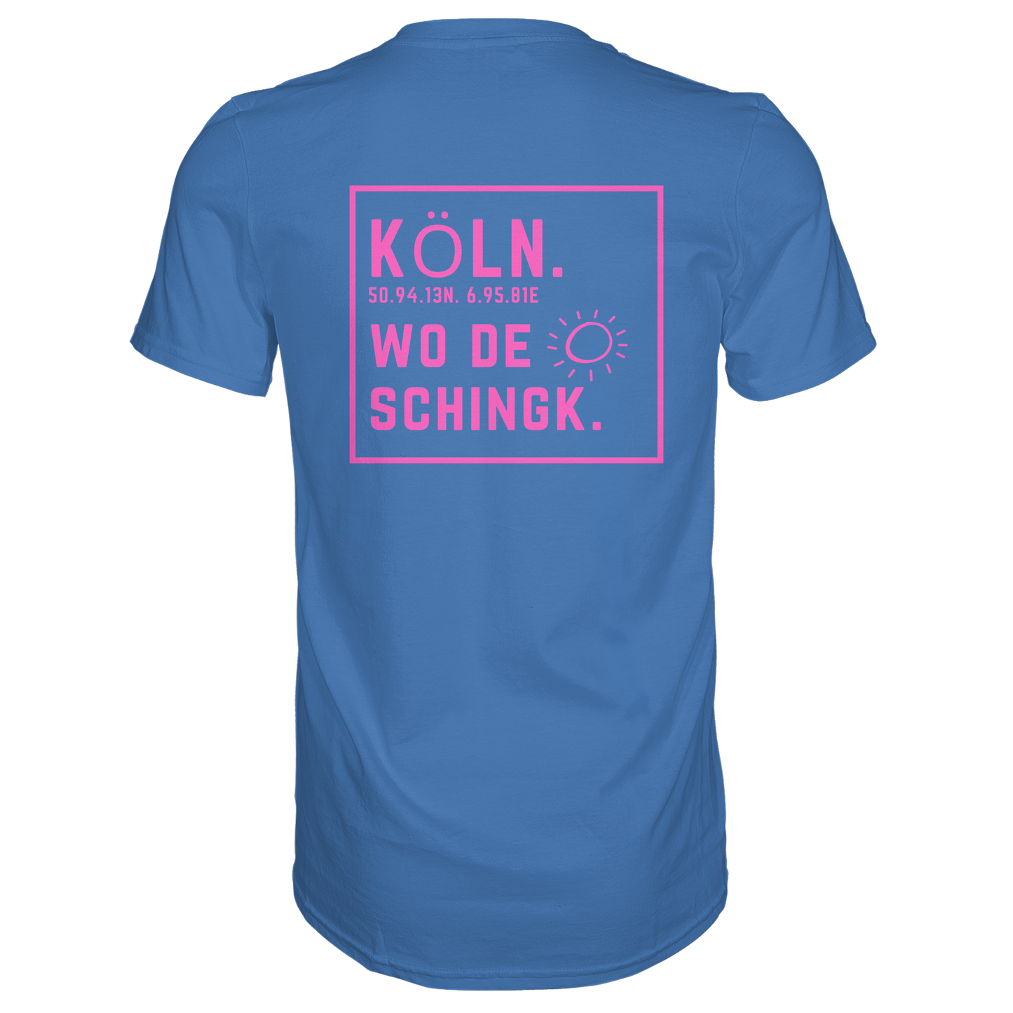 Wo de Sonn schingk - Köln Druck Rücken - Premium Classic T-Shirt