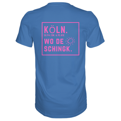 Wo de Sonn schingk - Köln Druck Rücken - Premium Classic T-Shirt