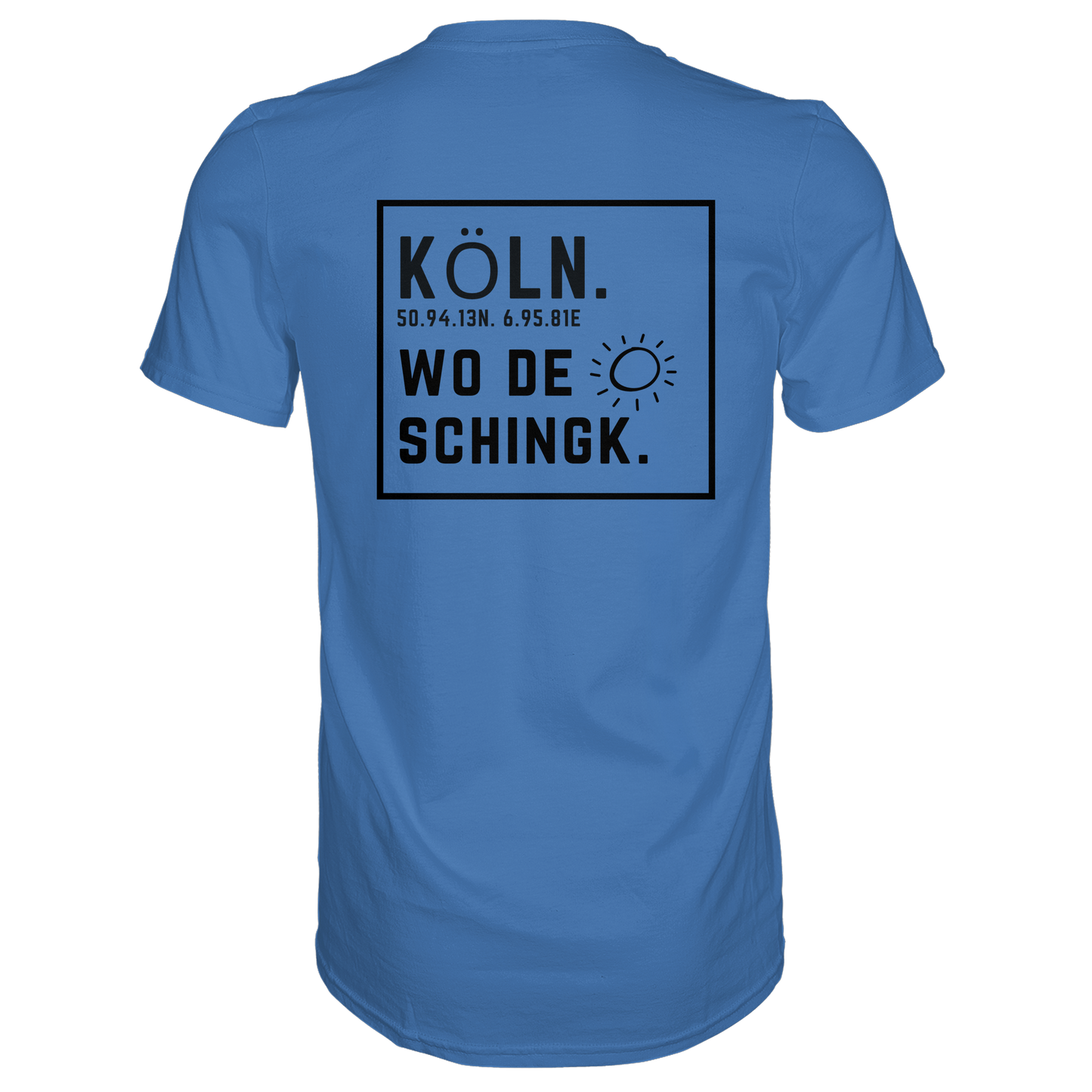 Wo de Sonn schingk - Köln Druck Rücken  - Premium Classic T-Shirt