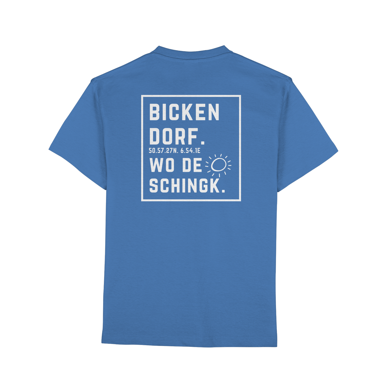 Wo de Sonn schingk - Bickendorf Druck Rücken - Premium Classic T-Shirt