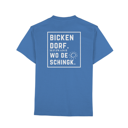 Wo de Sonn schingk - Bickendorf Druck Rücken - Premium Classic T-Shirt