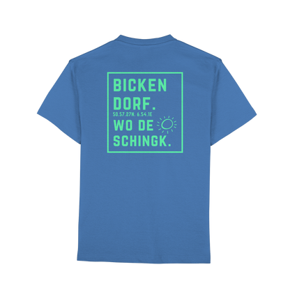 Wo de Sonn schingk - Bickendorf Druck Rücken - Premium Classic T-Shirt