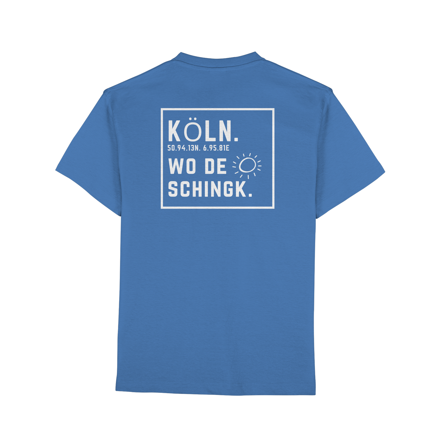 Wo de Sonn schingk - Köln Druck Rücken  - Premium Classic T-Shirt